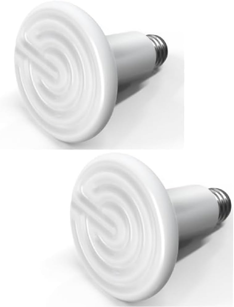YSSOA Emisor de calor de cerámica de 150 W, bombillas de calor para reptiles, lámpara de calor de cerámica para reptiles, anfibios, pollo, perro,