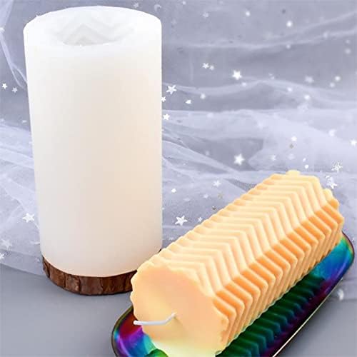 Moldes de silicona cilíndricos creativos, moldes para hacer velas, moldes de velas perfumadas de silicona para manualidades o moldes de jabón para