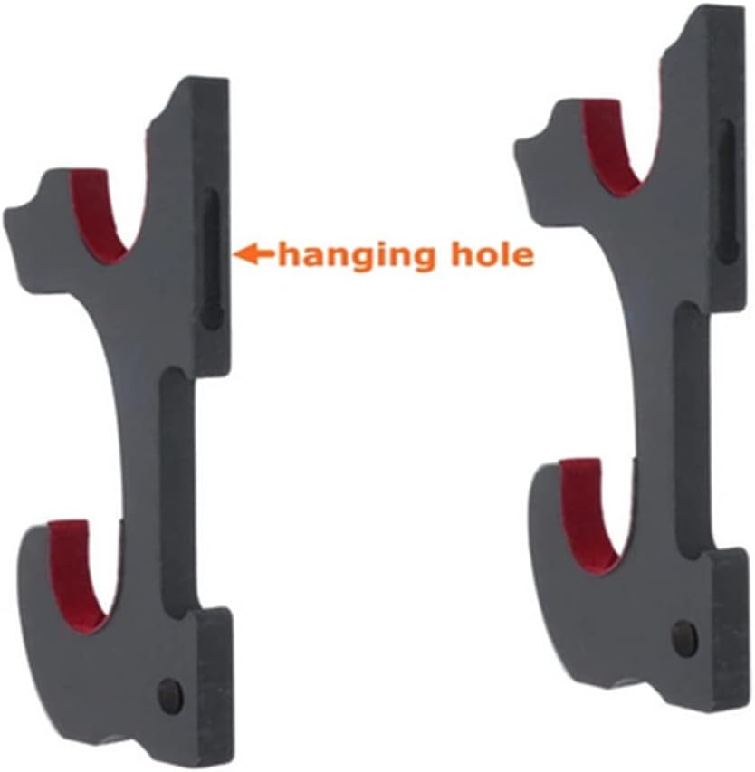 WANLIAN 2set de gancho de espada montaje en pared Samurai espada suspensión soporte de exhibición ajustable para Katana 2 capas terciopelo acolchado