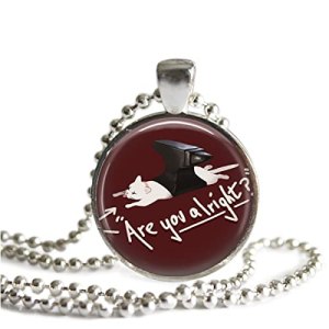 Lovejoy Wilbur Soot Are You Alright Dream SMP 1 inch Silver Plated Pendant 24 inch Stainless Steel Ball Chain Necklace Lovejoy Wilbur Soot Are You Alright Dream SMP 1 inch Silver Plated Pendant 24 inch Stainless Steel Ball Chain Necklace