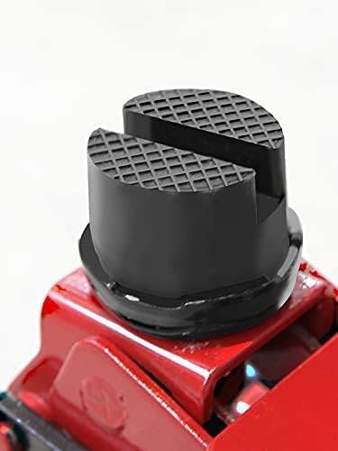 BIG RED AT825010-9BR Torin Floor Jack – Almohadilla de goma, adaptador universal de marco ranurado, protector de riel de marco lateral de soldadura,