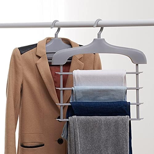 Perchas mágicas para pantalones, multifuncional, antideslizante, plegable, organizador de armario para ropa, pantalones, bufandas, corbatas