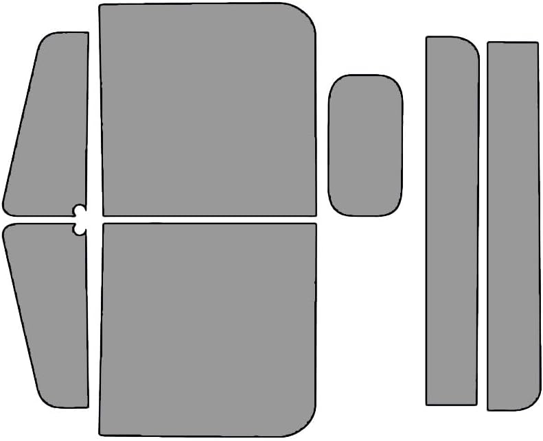 Rvinyl Kit de tinte de ventana compatible con Freightliner Classic 1996-2005 (base de cabina convencional XL) – Kit completo precortado – 50%