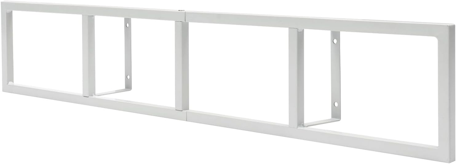 2 estantes para DVD de montaje en pared, organizador de DVD y CD, estante de metal, estante de almacenamiento de medios de almacenamiento de 34