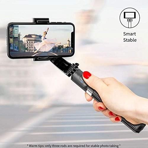 BoxWave Soporte y soporte compatible con Samsung Galaxy Z Fold 5 – Gimbal SelfiePod, Selfie Stick Extensible Video Gimbal Estabilizador – Negro