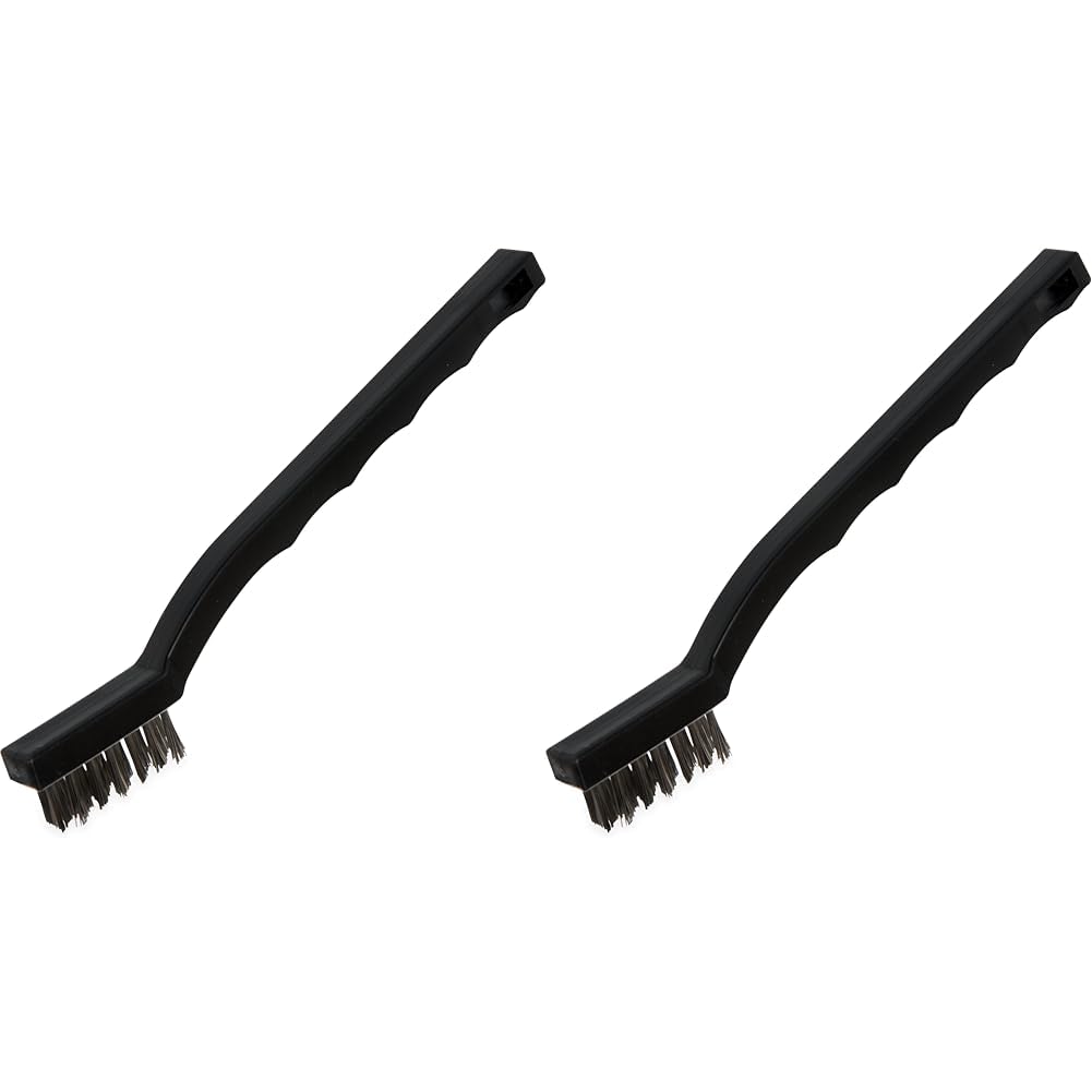 Carlisle FoodService Products 4067500 AP Cepillo de limpieza de pistola de un solo extremo, 7 pulgadas, acero inoxidable (paquete de 2)