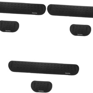 MAGICLULU Juego de 3 juegos de teclado de muñeca para reposo de manos, accesorios para escritorio de gel, alfombrilla de mouse ergonómica, MAGICLULU Juego de 3 juegos de teclado de muñeca para reposo de manos, accesorios para escritorio de gel, alfombrilla de mouse ergonómica,