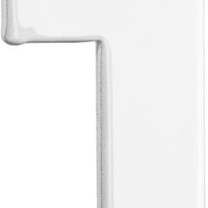 Placa de aluminio para exteriores con número 1 de 8 pulgadas, tamaño mediano, color blanco Placa de aluminio para exteriores con número 1 de 8 pulgadas, tamaño mediano, color blanco