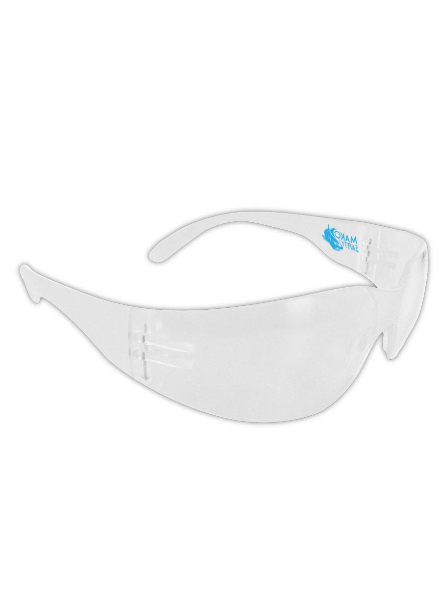 Gafas de seguridad resistentes a los impactos, 12 pares, talla única, ajuste unisex, lentes protectoras de policarbonato transparente