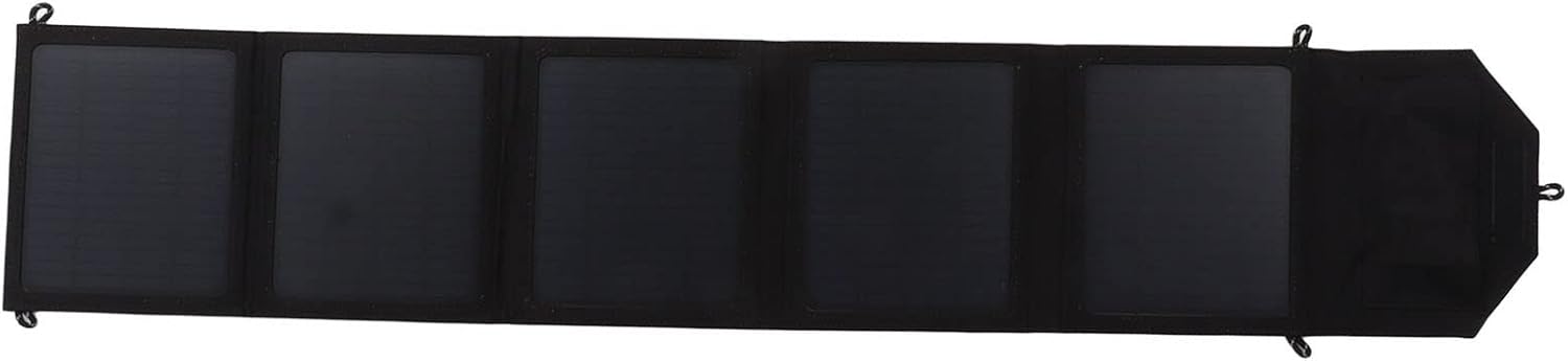 Panel solar plegable 50 W al aire libre camping plegable bolsa USB senderismo coche batería banco cargador negro silicio monocristalino para kit 12