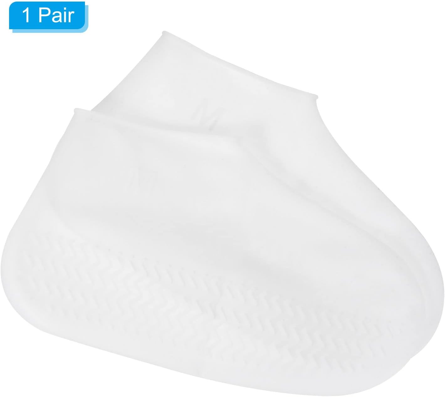PATIKIL M – Funda plegable de silicona impermeable para zapatos, reutilizable, antideslizante, para zapatos de lluvia, protectores para exteriores,