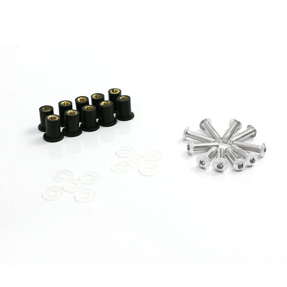 Kit de tornillos, tuercas, arandelas, clips para parabrisas Honda CBR1000RR 2004 2007 05 06 07 CBR 1000 RR, pernos de parabrisas, tornillos,