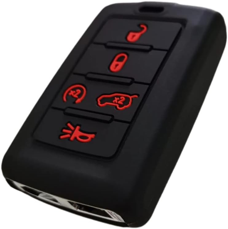 Funda de goma de silicona para llavero compatible con Jeep Grand Cherokee L 2022 Grand Wagoneer 2022 Wagoneer 2022 Grand Cherokee L 2021 M3NWXF0B1