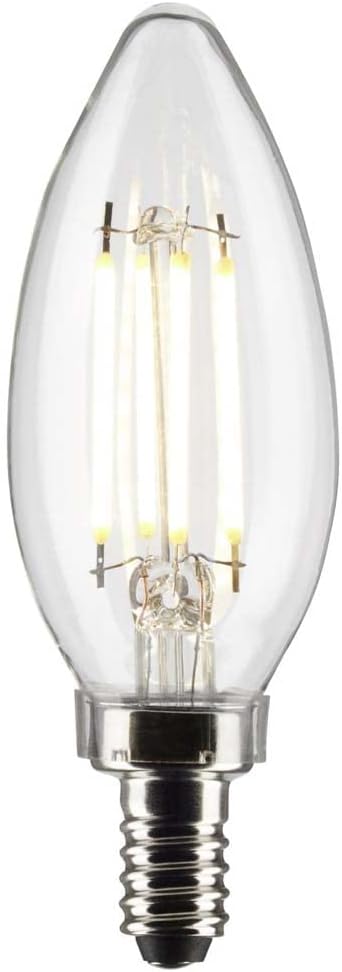 Satco 6Pk 4w B11 LED 4000K Candelabro Base regulable – 40W equiv