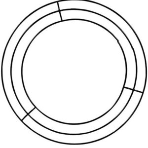 (4) Corona redonda de metal recubierto de 8 pulgadas para Navidad, Pascua, Halloween, Acción de Gracias, baby shower, artesanía (4) Corona redonda de metal recubierto de 8 pulgadas para Navidad, Pascua, Halloween, Acción de Gracias, baby shower, artesanía