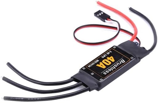 1 pieza 40A 2-4S sin escobillas ESC aviones piezas accesorios controlador de velocidad Motor RC juguetes FPV duradero helicópter – (Color 1pcs Long)