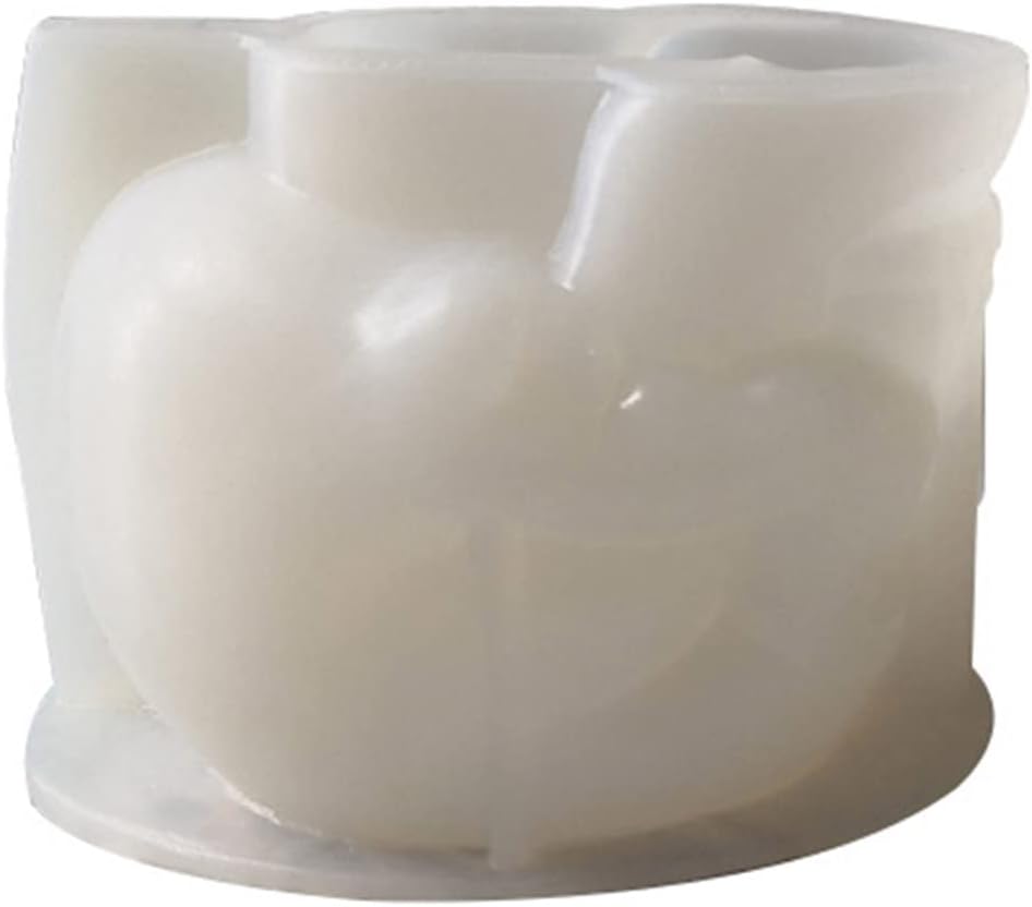 Molde de maceta de hormigón con forma de calavera para bolígrafo, molde de cemento, molde de silicona, maceta suculenta, molde para jarrón de