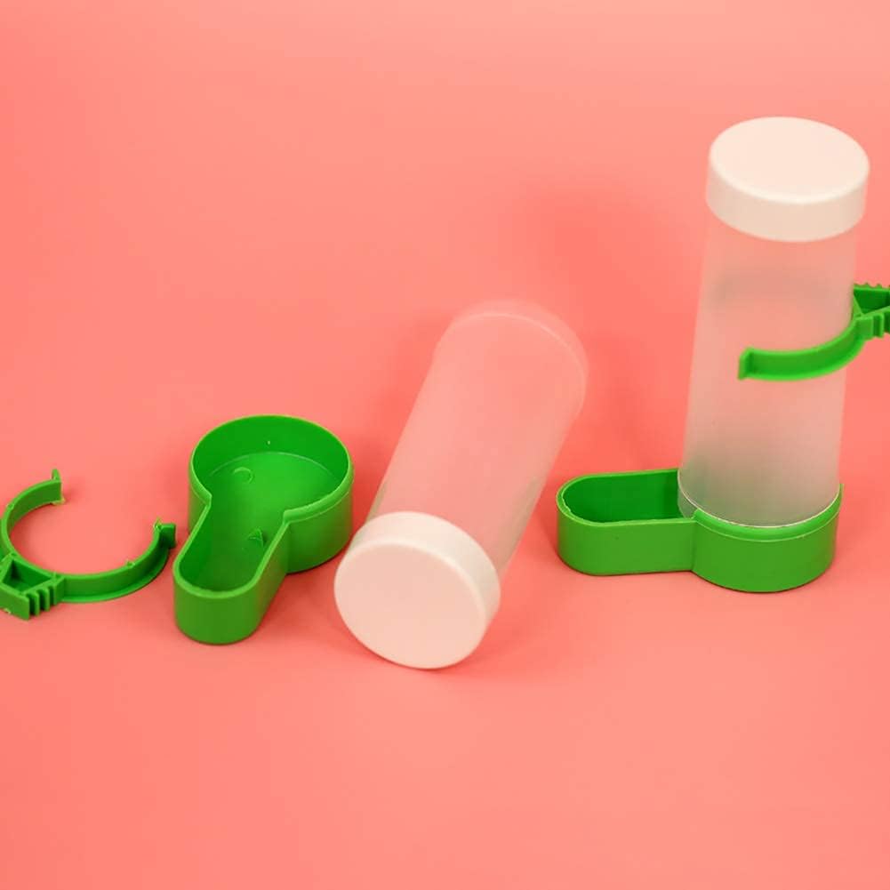 6 botellas automáticas de agua para pájaros, botella de agua para pájaros, dispensador de alimentos para colgar en jaula de pájaros para loros,
