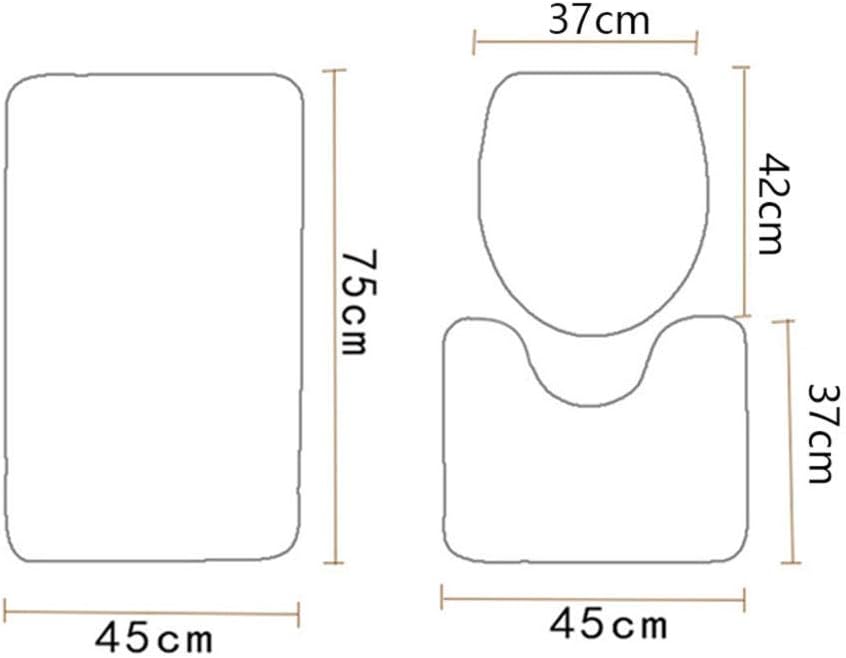 Juego de 3 alfombrillas de baño geométricas negras doradas, griegas, meandro, impermeables, antideslizantes, lavables para baño, juego de 3 piezas