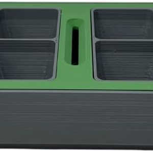 Juego de bandejas rectangulares de 8 celdas para iniciación de semillas, diseño de riego automático con 8 bandejas de germinación, bandeja Juego de bandejas rectangulares de 8 celdas para iniciación de semillas, diseño de riego automático con 8 bandejas de germinación, bandeja