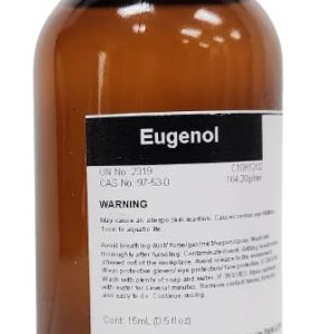 Eugenol Compuesto aromático de alta pureza 1.0 fl oz (1 fl oz) Eugenol Compuesto aromático de alta pureza 1.0 fl oz (1 fl oz)