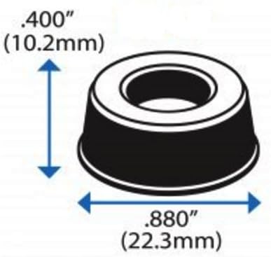 Parachoques autoadhesivos transparentes para pomos de puerta (paquete de 12)  Tapón de manija de puerta pequeña  Protectores de pared para puerta de