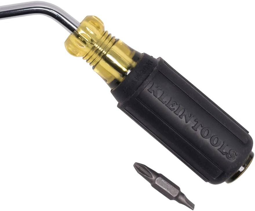 Klein Tools 67100 Juego de destornilladores múltiples, fabricado en Estados Unidos, destornillador Rapi-Driv intercambiable 2 en 1 con Phillips y