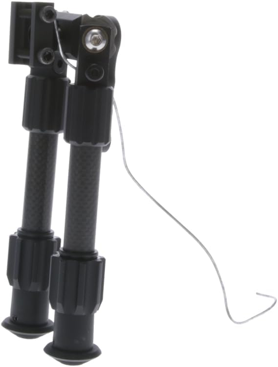 TRUGLO Tac Pod Carbon Pro – Bípode de rifle portátil ajustable ligero y duradero con base pivotante, estilo de montaje y opciones de longitud de