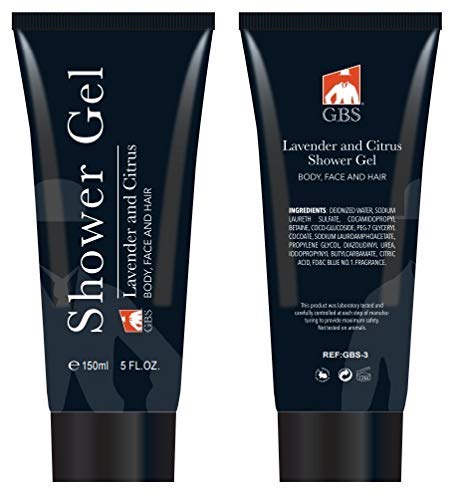 G.B.S Extreme Everyday Kit, nuevo refrescante gel de ducha de lavanda y cítricos, lavanda y cítricos para después del afeitado para hombres