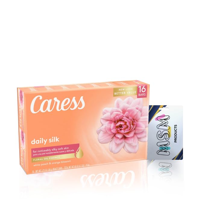 Caress Bar Soap Daily Silk 3.75 onzas 16 unidades