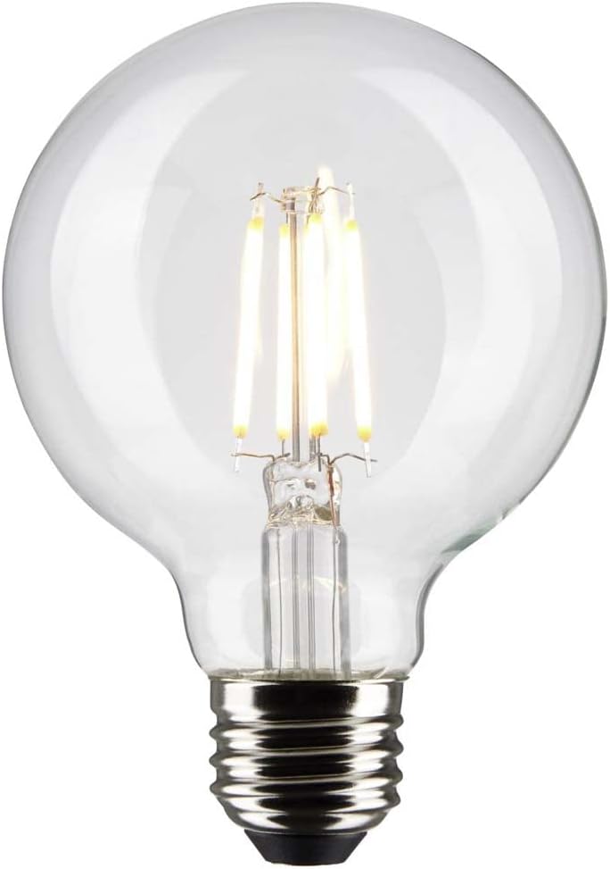 Satco Bombillas LED E26 de 6 vatios, 5000 K, clasificación de 15000 horas, regulables, paquete de 6