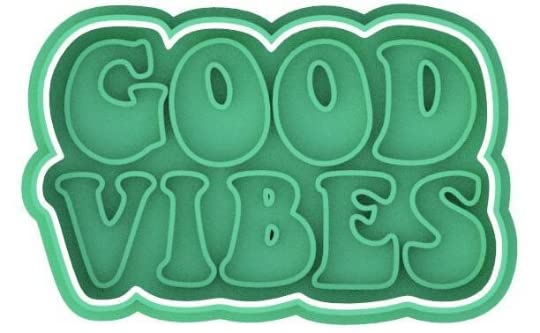 Groovy Good Vibes Choose Kindness Cookie Cutter & Stamp