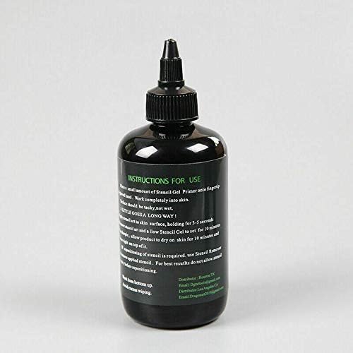 Illusionist Tattoo Stencil Transfer Gel Solution- Produce plantillas oscuras y limpias – Dura todo el día (1 onza)