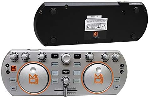 Mr. Dj MVDJ-1000 Controlador USB DJ reproductor MIDI con botones iluminados plata
