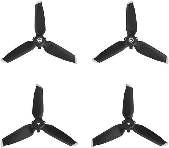 ALPGEN Drone Quiet Flight Propellers Repuesto de repuesto para DJI FPV Combo Drone Accesorios de repuesto de hélice (color  2 pares plateado)