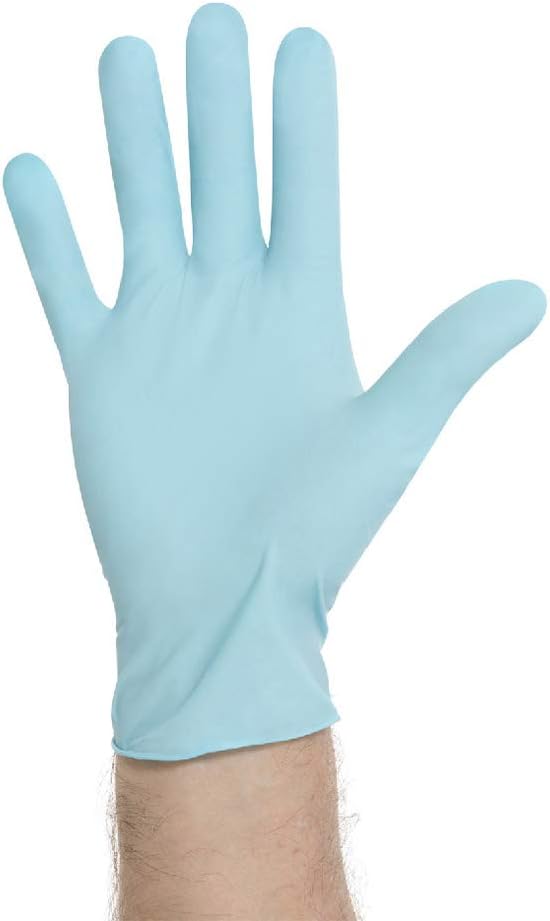 HALYARD Blue Nitrile Exam Gloves, Powder-Free, Non-Sterile, 5.9 mil, 9.5″, Blue