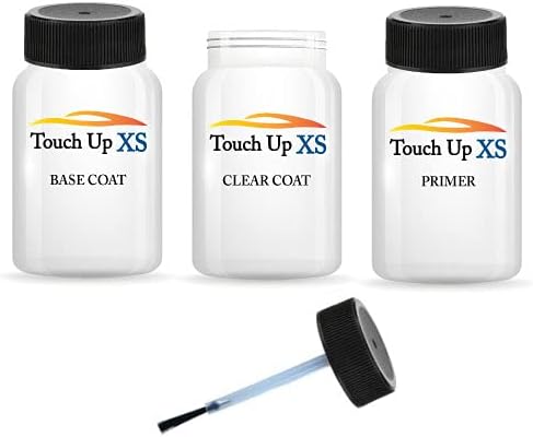 TouchupXS-Perfect Match For Audi Q8 LS9R Glacier White Metallic 1oz Basecoat Clearcoat and Primer With E-Z Dabber