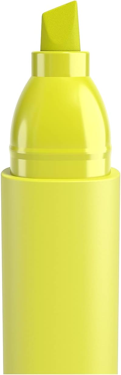 TRU RED Resaltador de bolsillo con agarre, punta de cincel, amarillo, 15cartón (TR54578-CCVS)