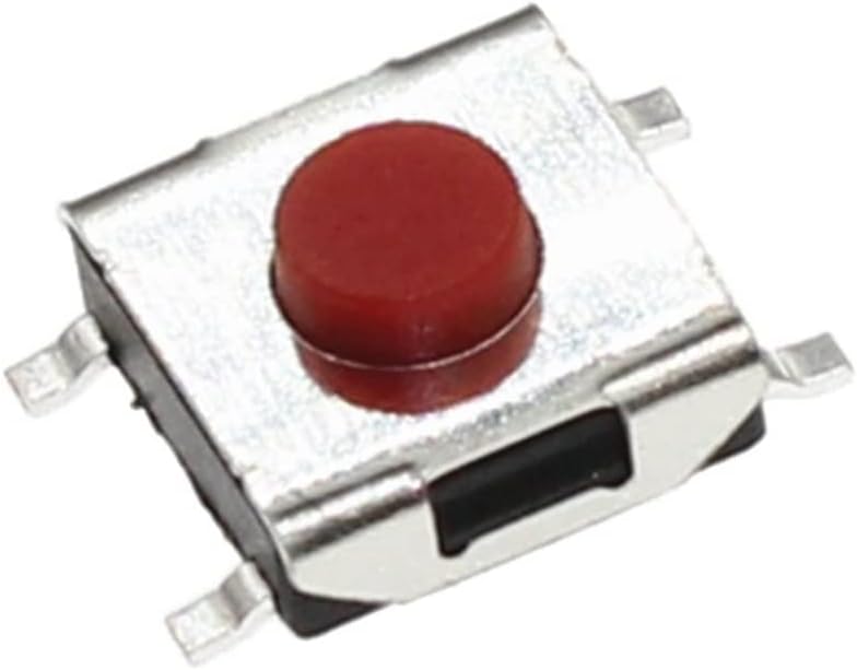 Rocker Switch 100PCS 6 * 6 * 3.1 mm SMD Switch 4 Pin Touch Micro Switch Push Button Switches Red SMD Tact Switch 6x6x3.1mm