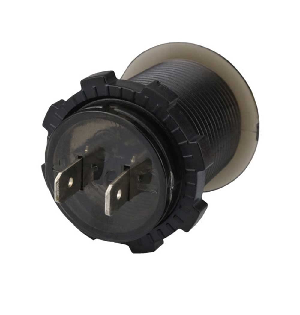 ZYTC Mini voltímetro impermeable con pantalla digital LED, medidor de voltaje, tipo largo DC 12V-24V, universal para cochemotocicletacamión rojo