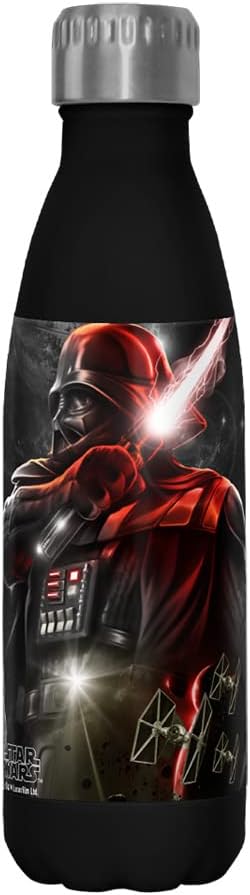 Star Wars Dark Lord – Botella de agua de acero inoxidable de 17 onzas, multicolor