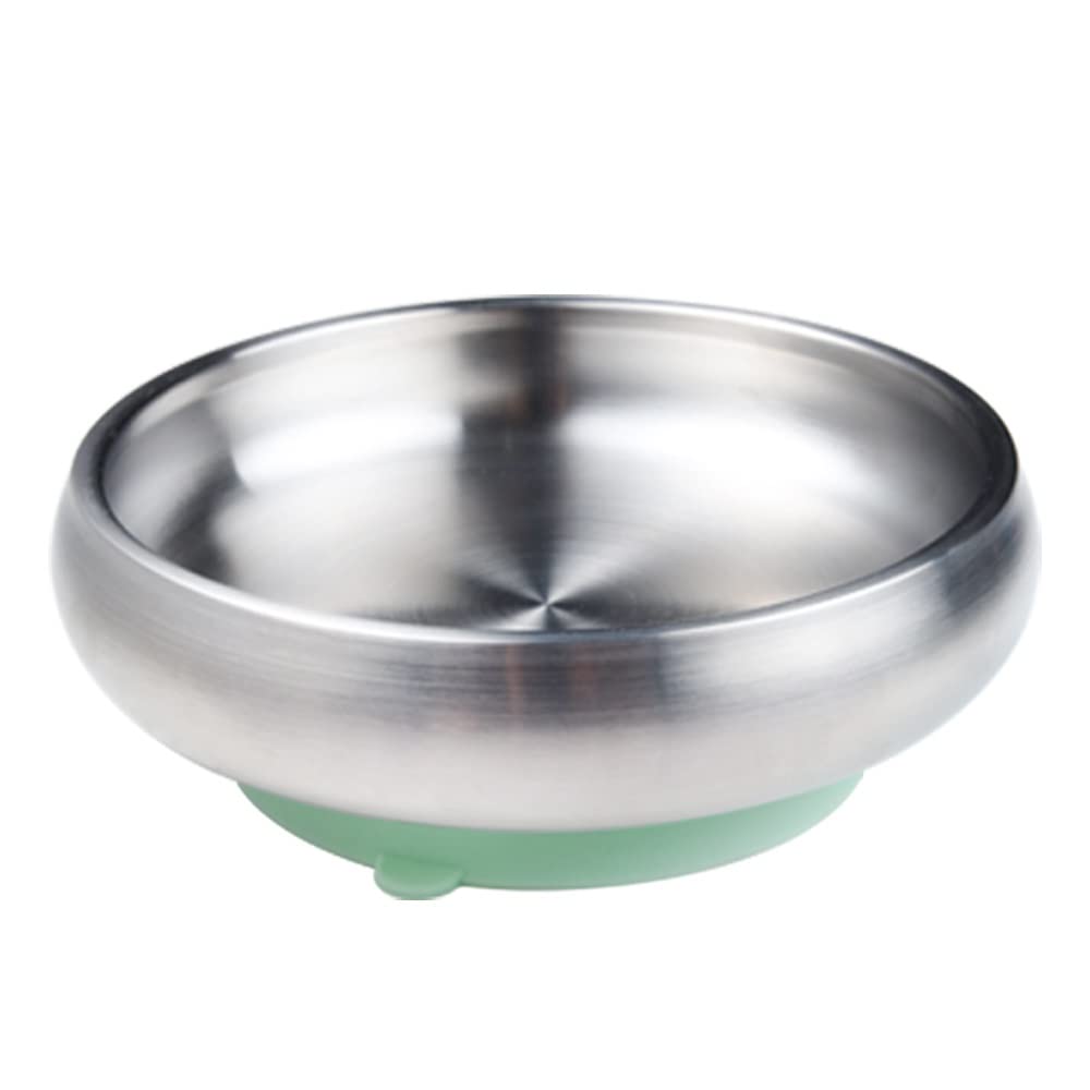 x Little.b Cuenco para cereales de acero inoxidable 1810 de doble pared con base de succión  20 onzas  20.3 fl oz (morado)