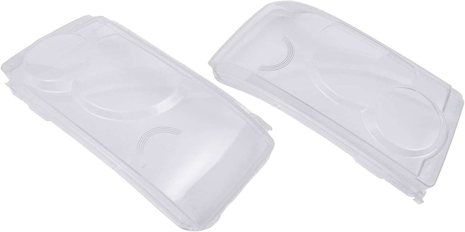 1 par de cubiertas de lente de faros delanteros izquierdo y derecho para faros delanteros de automóvil, carcasa de policarbonato compatible con Land