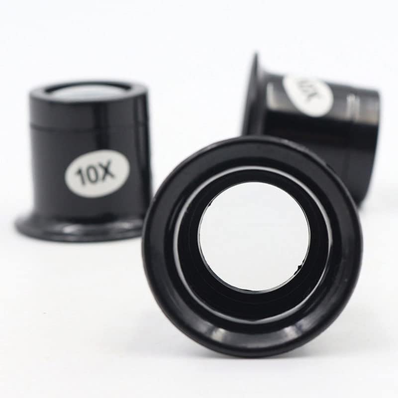 2 unids Home 5X 10X Negro Lupa Reloj Reparación Herramienta Dedicada Máscara de Ojo Joyería Bucle Óptico Lupa Ocular