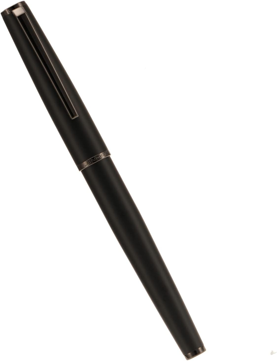 Jinhao – Pluma estilográfica de metal 95, punta extrafina, color negro mate