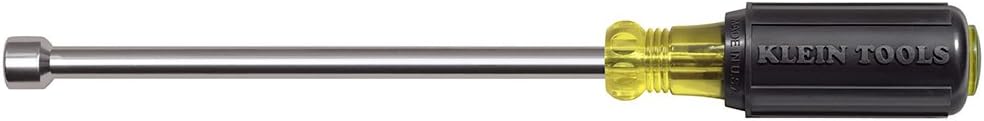 Klein Tools 646-12M llave para tuerca con punta hexagonal magnética de 12 pulgada con vástago hueco de 6 pulgadas