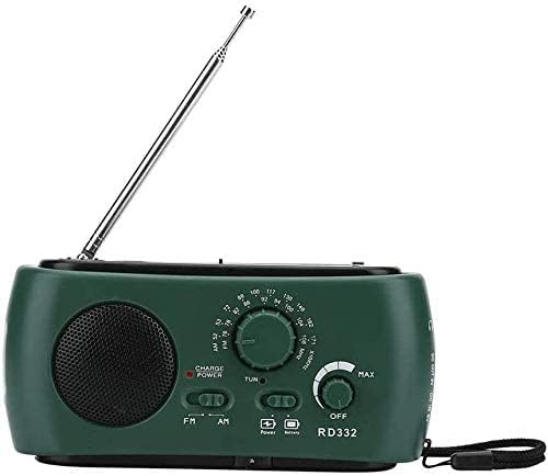 Radios portátil Am FM emergencia energía solar manivela radio AMFMSW Radio de emergencia con linterna LED cargador de teléfono de emergencia