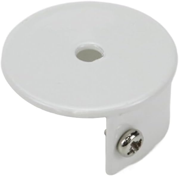 Pufguy 2 soportes de barra de armario en forma de U para barra de tela con tornillos, 1 pulgada