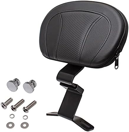 Respaldo delantero negro con almohadilla compatible con Harley Touring CVO Street Glide Road King Road Glide 2009-2022 2021 2020