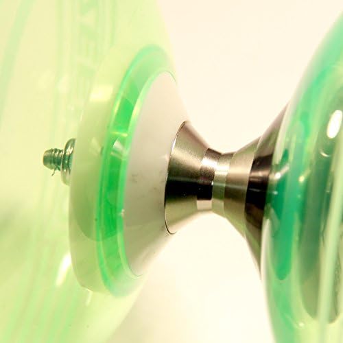 Zeekio Crystal Series Master Spin Diabolo – Eje fijo, copas transparentes duraderas, viene con varillas, cuerda e instrucciones (idioma español no
